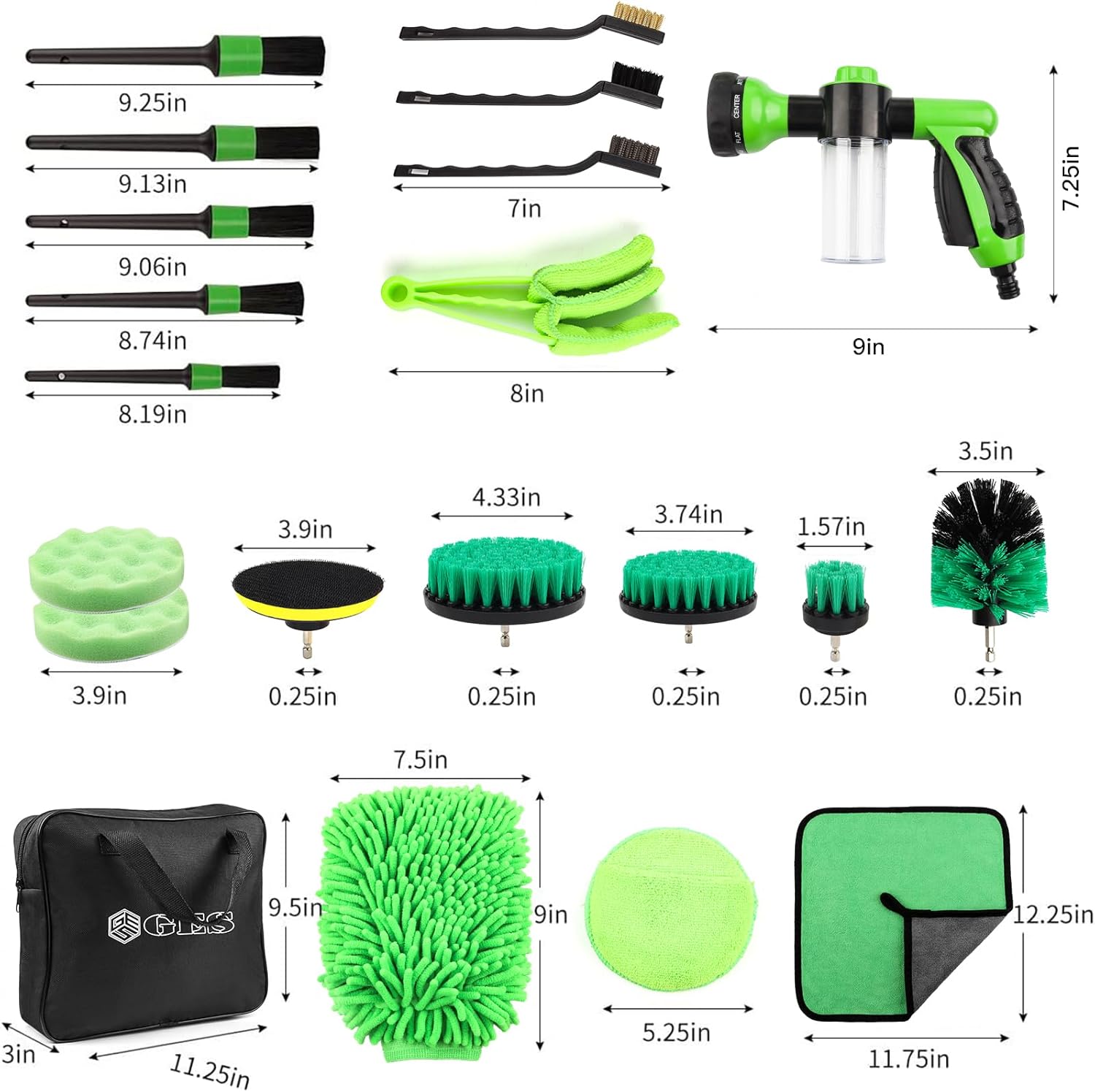 Kit detailing para lavado de coches.